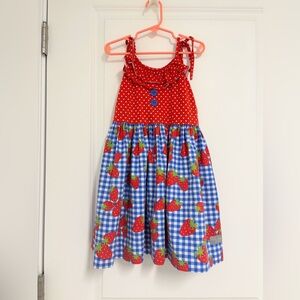 Eleanor Rose Girl’s Strawberry Dress